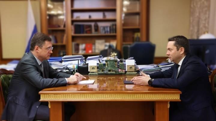 Андрей Чибис обсудил с Александром Новаком развитие энергетики Мурманской области